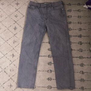 Everlane grey relaxed straight jeans